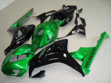 2006-2007 Black Green Honda CBR1000RR Motorcycle Fairing Kits UK Stores