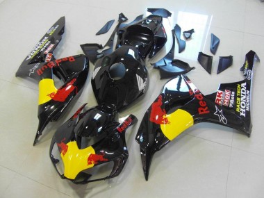 2006-2007 Black Red Bull Honda CBR1000RR Bike Fairing Kit UK Stores