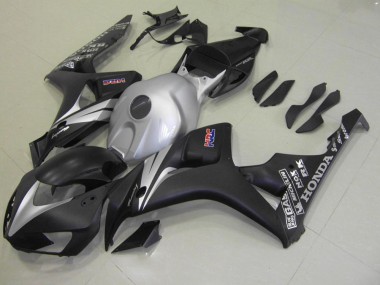 2006-2007 Matte Black Silver Honda CBR1000RR Motorcycle Fairing Kit UK Stores
