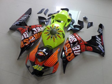 2006-2007 Fluro Rossi Honda CBR1000RR Bike Fairings UK Stores