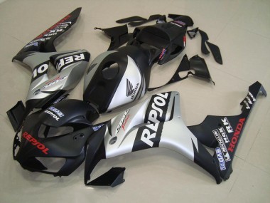 2006-2007 Matte Black Silver Repsol Honda CBR1000RR Replacement Fairings UK Stores