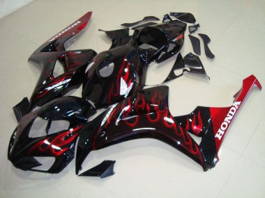 2006-2007 Red Flame Honda CBR1000RR Motorcylce Fairings UK Stores