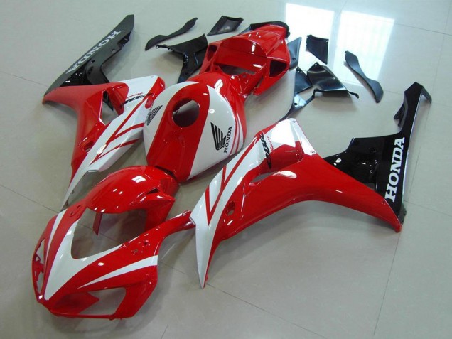 2006-2007 Red White Honda CBR1000RR Motorcycle Fairing Kits UK Stores