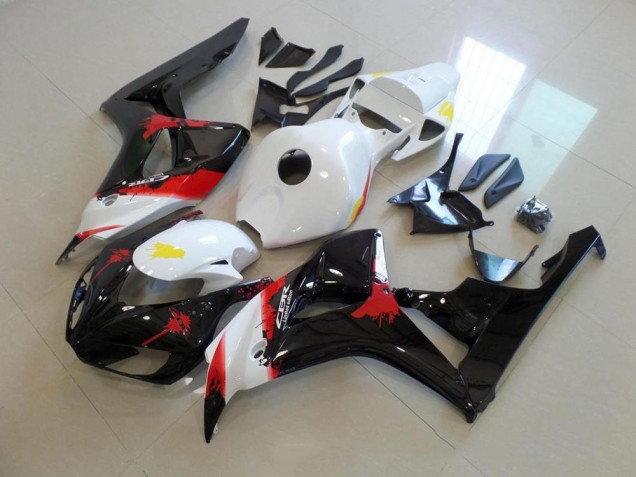 2006-2007 White Black with No Sticker Honda CBR1000RR Bike Fairing Kit UK Stores