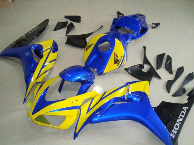 2006-2007 Yellow Blue Black Honda CBR1000RR Moto Fairings UK Stores 2006-2007 Yellow Blue Black Honda CBR1000RR Moto Fairings UK Stores