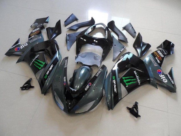 2006-2007 Grey Monster Kawasaki ZX10R Motorcycle Fairing UK Stores