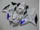 2006-2007 White Blue Suzuki GSXR 600/750 Motorcylce Fairings UK Stores