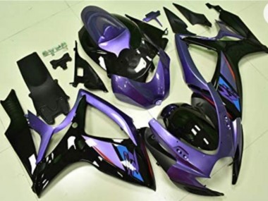 2006-2007 Purple Black Suzuki GSXR 600/750 Replacement Motorcycle Fairings UK Stores