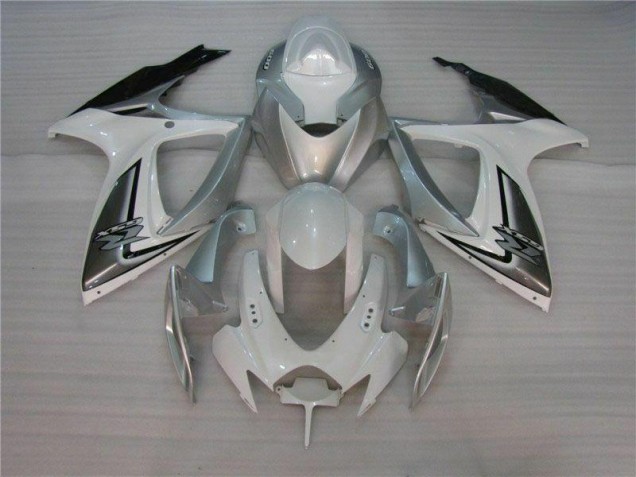 2006-2007 White Silver Suzuki GSXR 600/750 Motorcycle Fairing UK Stores 2006-2007 White Silver Suzuki GSXR 600/750 Motorcycle Fairing UK Stores