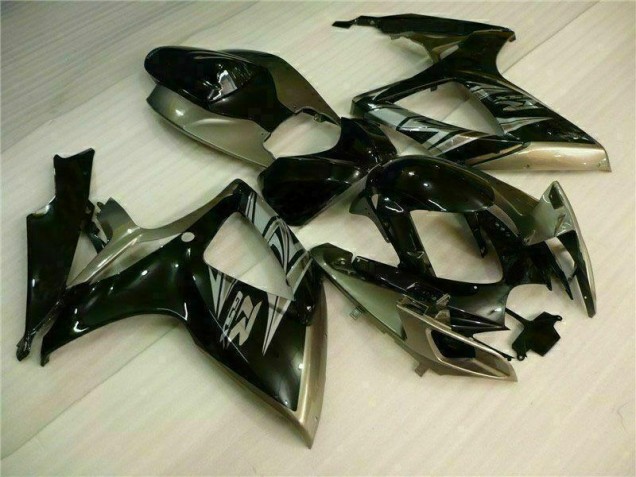 2006-2007 Black Grey Suzuki GSXR 600/750 Motorcycle Fairing Kits UK Stores