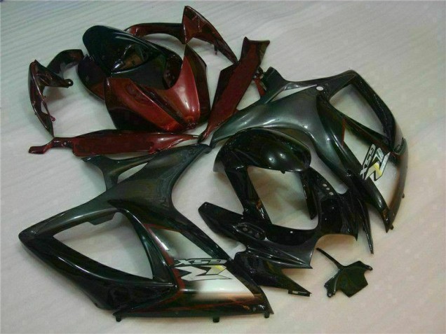 2006-2007 Black Red Suzuki GSXR 600/750 Motorcycle Fairings UK Stores 2006-2007 Black Red Suzuki GSXR 600/750 Motorcycle Fairings UK Stores