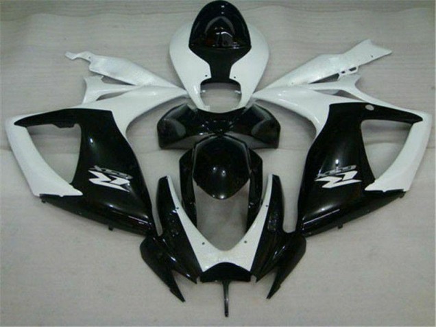 2006-2007 Black White Suzuki GSXR 600/750 Motorcycle Replacement Fairings UK Stores 2006-2007 Black White Suzuki GSXR 600/750 Motorcycle Replacement Fairings UK Stores