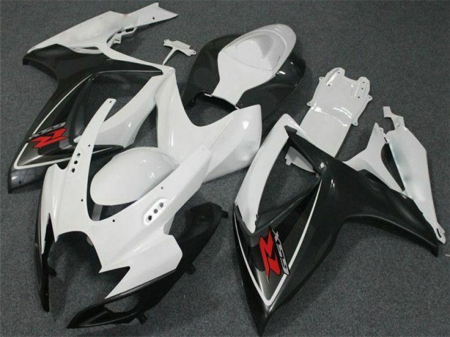 2006-2007 White Suzuki GSXR 600/750 Motorcycle Fairing Kits UK Stores