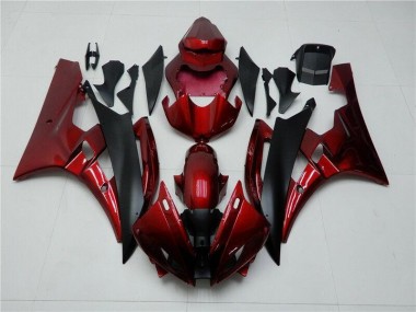 2006-2007 Red Black Yamaha YZF R6 Bike Fairings UK Stores