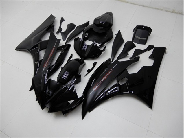 2006-2007 Glossy Matte Black Yamaha YZF R6 Motor Bike Fairings UK Stores 2006-2007 Glossy Matte Black Yamaha YZF R6 Motor Bike Fairings UK Stores
