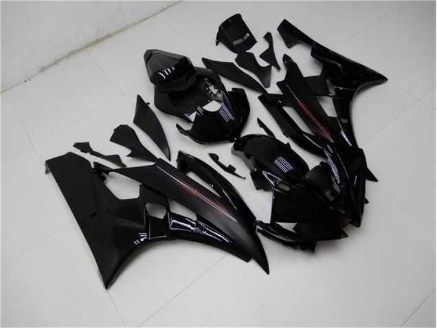 2006-2007 Glossy Matte Black Yamaha YZF R6 Motor Bike Fairings UK Stores 2006-2007 Glossy Matte Black Yamaha YZF R6 Motor Bike Fairings UK Stores