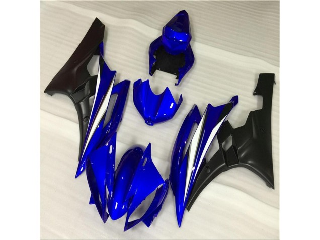 2006-2007 Blue Black Yamaha YZF R6 Motorcycle Fairings Kits UK Stores 2006-2007 Blue Black Yamaha YZF R6 Motorcycle Fairings Kits UK Stores