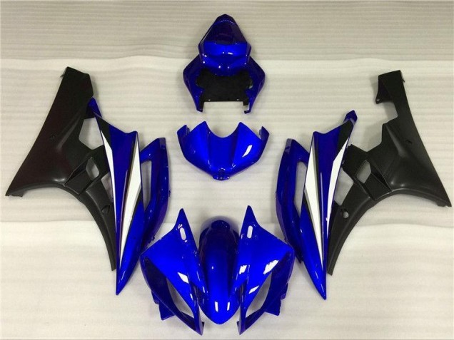 2006-2007 Blue Black Yamaha YZF R6 Motorcycle Fairings Kits UK Stores 2006-2007 Blue Black Yamaha YZF R6 Motorcycle Fairings Kits UK Stores