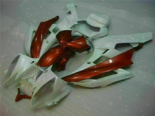 2006-2007 White Brown Yamaha YZF R6 Motorcylce Fairings UK Stores 2006-2007 White Brown Yamaha YZF R6 Motorcylce Fairings UK Stores