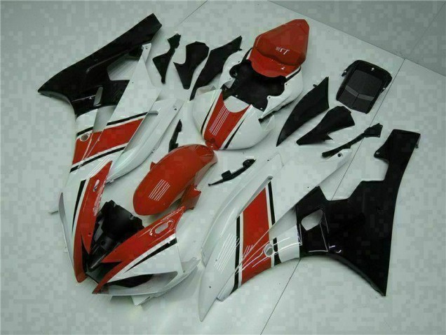 2006-2007 Red White Yamaha YZF R6 Motorcycle Fairings & Plastics UK Stores 2006-2007 Red White Yamaha YZF R6 Motorcycle Fairings & Plastics UK Stores