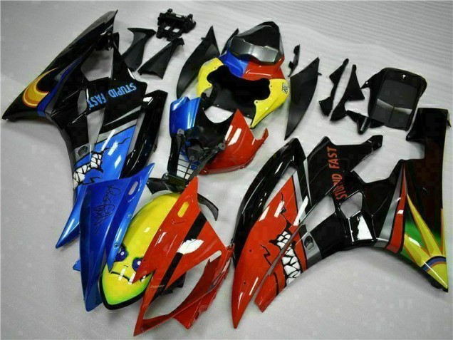 2006-2007 Yellow Blue Red Yamaha YZF R6 Motorcycle Fairings Kit UK Stores 2006-2007 Yellow Blue Red Yamaha YZF R6 Motorcycle Fairings Kit UK Stores