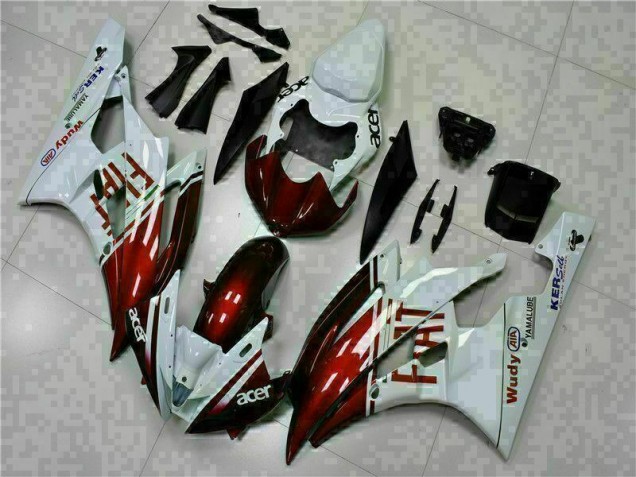2006-2007 Brown White Yamaha YZF R6 Motorcycle Fairing Kit UK Stores 2006-2007 Brown White Yamaha YZF R6 Motorcycle Fairing Kit UK Stores