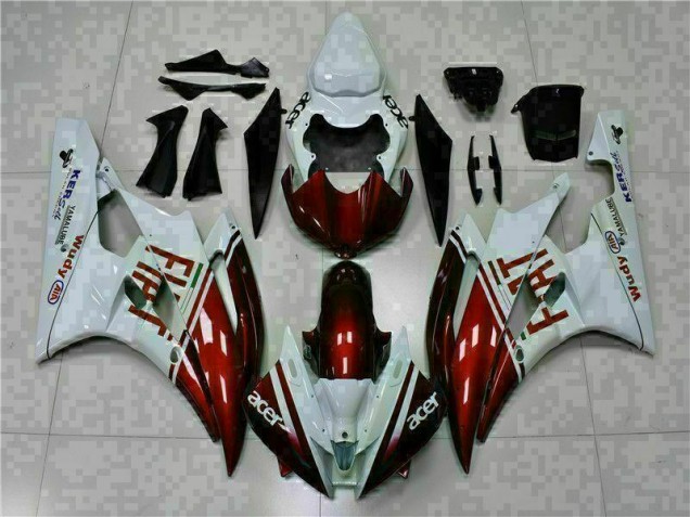 2006-2007 Brown White Yamaha YZF R6 Motorcycle Fairing Kit UK Stores 2006-2007 Brown White Yamaha YZF R6 Motorcycle Fairing Kit UK Stores