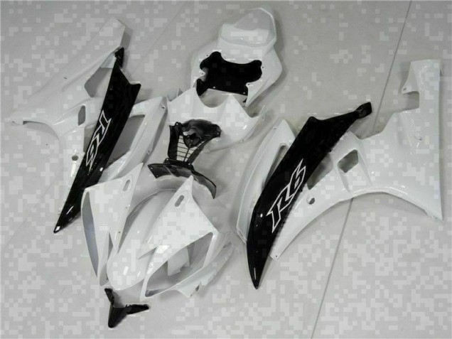 2006-2007 White Black Yamaha YZF R6 Bike Fairings UK Stores 2006-2007 White Black Yamaha YZF R6 Bike Fairings UK Stores