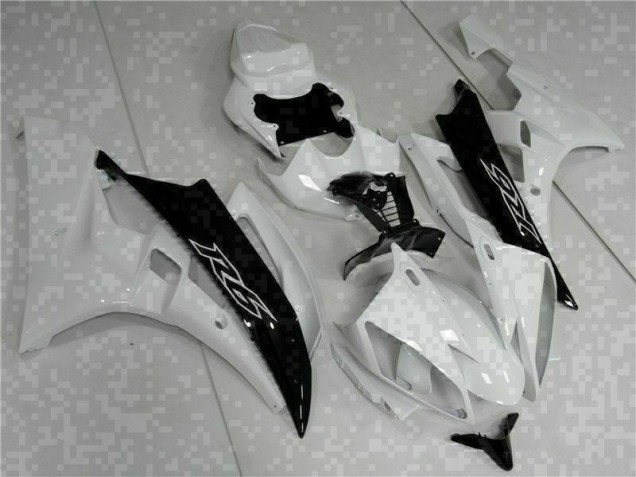 2006-2007 White Black Yamaha YZF R6 Bike Fairings UK Stores 2006-2007 White Black Yamaha YZF R6 Bike Fairings UK Stores