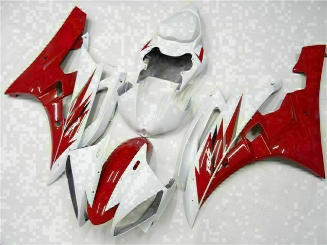 2006-2007 Red White Yamaha YZF R6 Motorcycle Bodywork UK Stores 2006-2007 Red White Yamaha YZF R6 Motorcycle Bodywork UK Stores