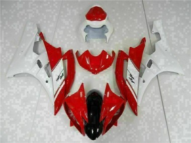 2006-2007 Red White Yamaha YZF R6 Motorcyle Fairings UK Stores