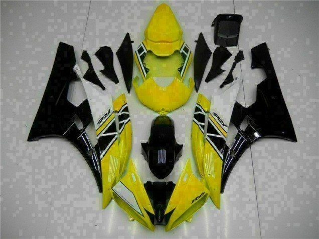 2006-2007 Yellow Black Yamaha YZF R6 Motorcycle Fairing Kit UK Stores 2006-2007 Yellow Black Yamaha YZF R6 Motorcycle Fairing Kit UK Stores