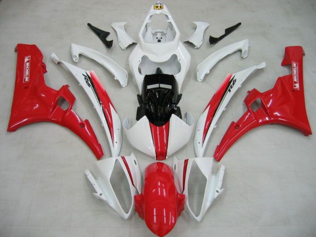 2006-2007 White Red Michelin Yamaha YZF R6 Motorcylce Fairings UK Stores 2006-2007 White Red Michelin Yamaha YZF R6 Motorcylce Fairings UK Stores