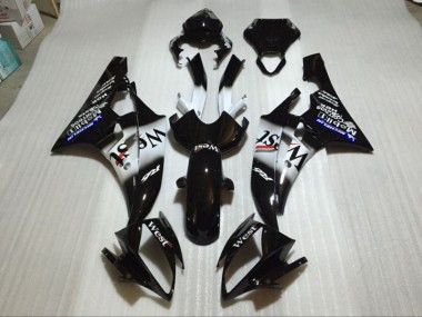 2006-2007 Glossy Black Yamaha YZF R6 Bike Fairing UK Stores