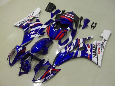 2006-2007 Red Blue Star Yamaha YZF R6 Bike Fairings UK Stores