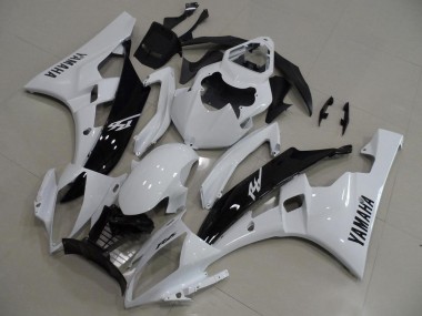 2006-2007 White and Black Yamaha YZF R6 Replacement Motorcycle Fairings UK Stores