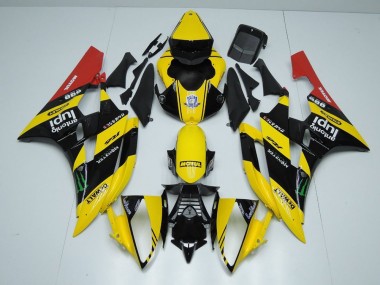 2006-2007 Yellow Black Monster Yamaha YZF R6 Motorcycle Bodywork UK Stores