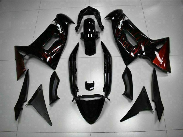 2006-2008 Red Flame Kawasaki EX650 Motorcycle Fairing UK Stores 2006-2008 Red Flame Kawasaki EX650 Motorcycle Fairing UK Stores