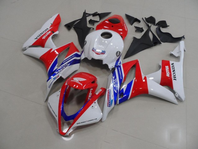 2007-2008 White Red Blue Motul Honda CBR600RR Motorbike Fairing Kits UK Stores 2007-2008 White Red Blue Motul Honda CBR600RR Motorbike Fairing Kits UK Stores