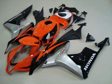 2007-2008 Orange Silver Black Honda CBR600RR Motorcyle Fairings UK Stores