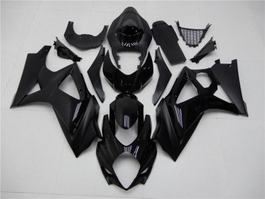 2007-2008 Glossy Matte Black Suzuki GSXR 1000 K7 Replacement Fairings UK Stores