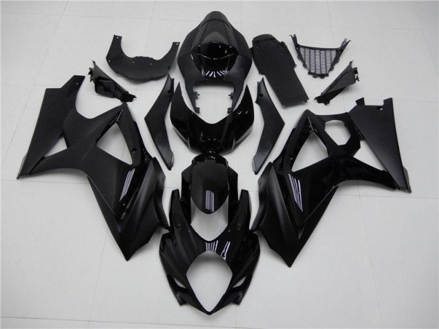 2007-2008 Glossy Matte Black Suzuki GSXR 1000 K7 Replacement Fairings UK Stores 2007-2008 Glossy Matte Black Suzuki GSXR 1000 K7 Replacement Fairings UK Stores