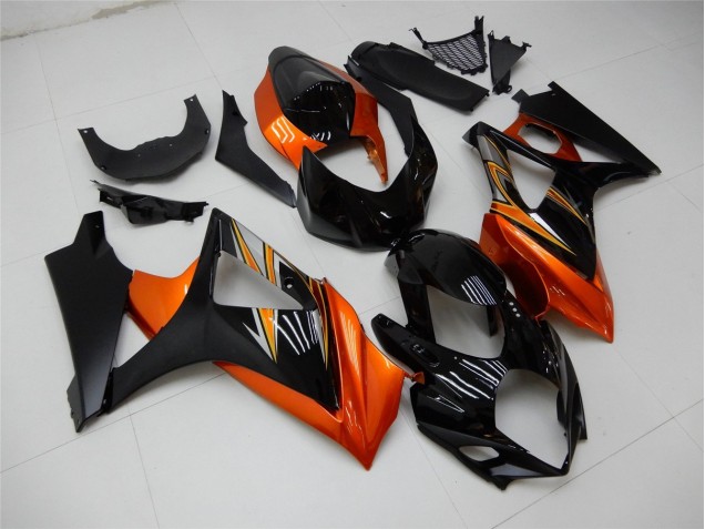 2007-2008 Orange Black Suzuki GSXR 1000 K7 Motor Fairings UK Stores 2007-2008 Orange Black Suzuki GSXR 1000 K7 Motor Fairings UK Stores