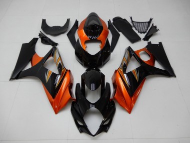 2007-2008 Orange Black Suzuki GSXR 1000 K7 Motor Fairings UK Stores