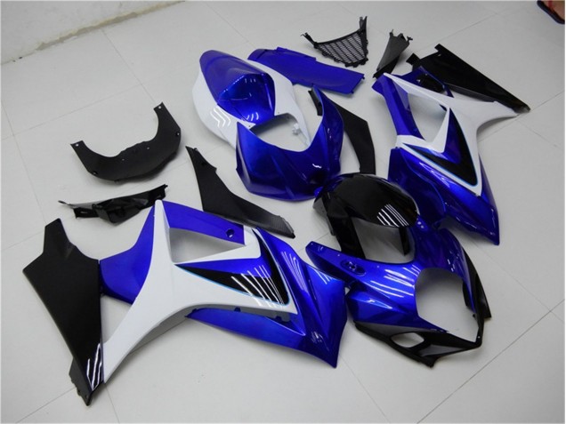 2007-2008 Blue White Black Suzuki GSXR 1000 K7 Motorcylce Fairings UK Stores 2007-2008 Blue White Black Suzuki GSXR 1000 K7 Motorcylce Fairings UK Stores