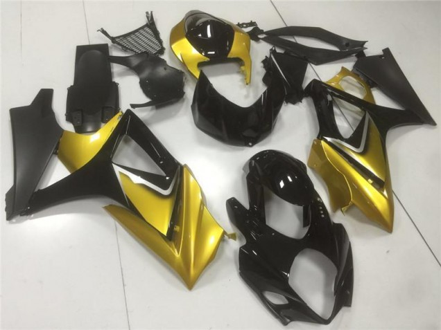 2007-2008 Gold Black Suzuki GSXR 1000 K7 Motorbike Fairing UK Stores 2007-2008 Gold Black Suzuki GSXR 1000 K7 Motorbike Fairing UK Stores