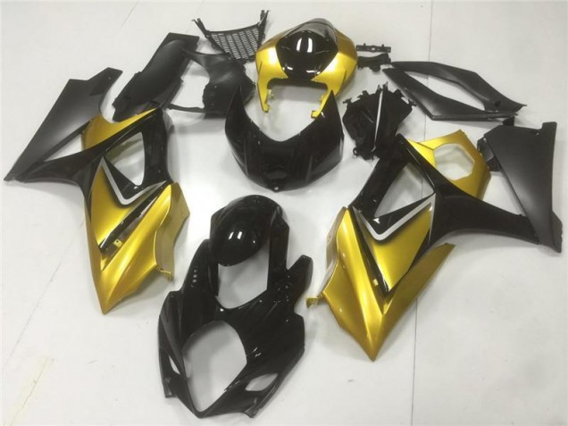 2007-2008 Gold Black Suzuki GSXR 1000 K7 Motorbike Fairing UK Stores 2007-2008 Gold Black Suzuki GSXR 1000 K7 Motorbike Fairing UK Stores