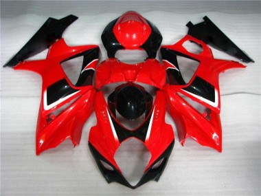 2007-2008 Red Black Suzuki GSXR 1000 K7 Bike Fairings UK Stores