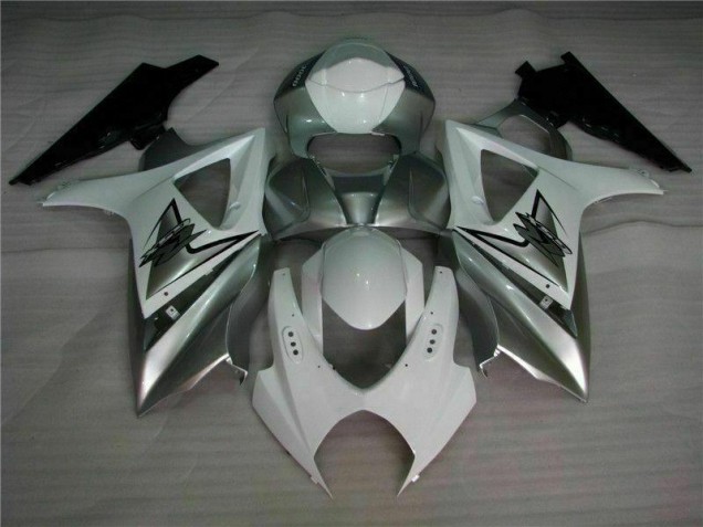2007-2008 Silver White Suzuki GSXR 1000 K7 Motorbike Fairing UK Stores 2007-2008 Silver White Suzuki GSXR 1000 K7 Motorbike Fairing UK Stores