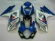 2007-2008 Blue White Suzuki GSXR 1000 K7 Bike Fairings UK Stores 2007-2008 Blue White Suzuki GSXR 1000 K7 Bike Fairings UK Stores